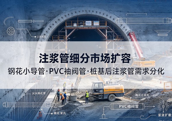 库尔勒注浆管细分市场扩容，隧道钢花小导管、PVC 袖阀管、桩基后注浆管需求分化
